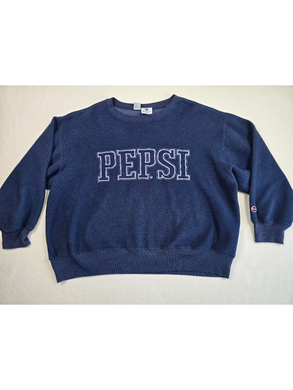 Vintage Pepsi Navy Blue Sweatshirt XL Nothing Else Is A Pepsi